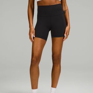 lululemon wunder train high waist 6 inch bike shorts